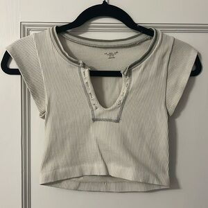 Out from under crop top